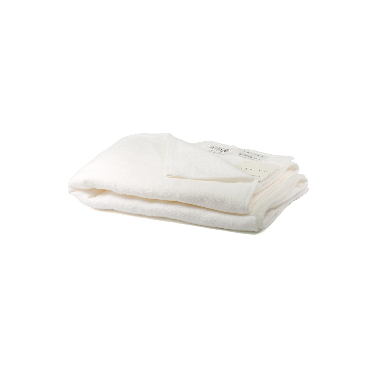 Uchino Gauze & Pile Towel, White Towel Uchino Hand Towel (50 x 100 cm)
