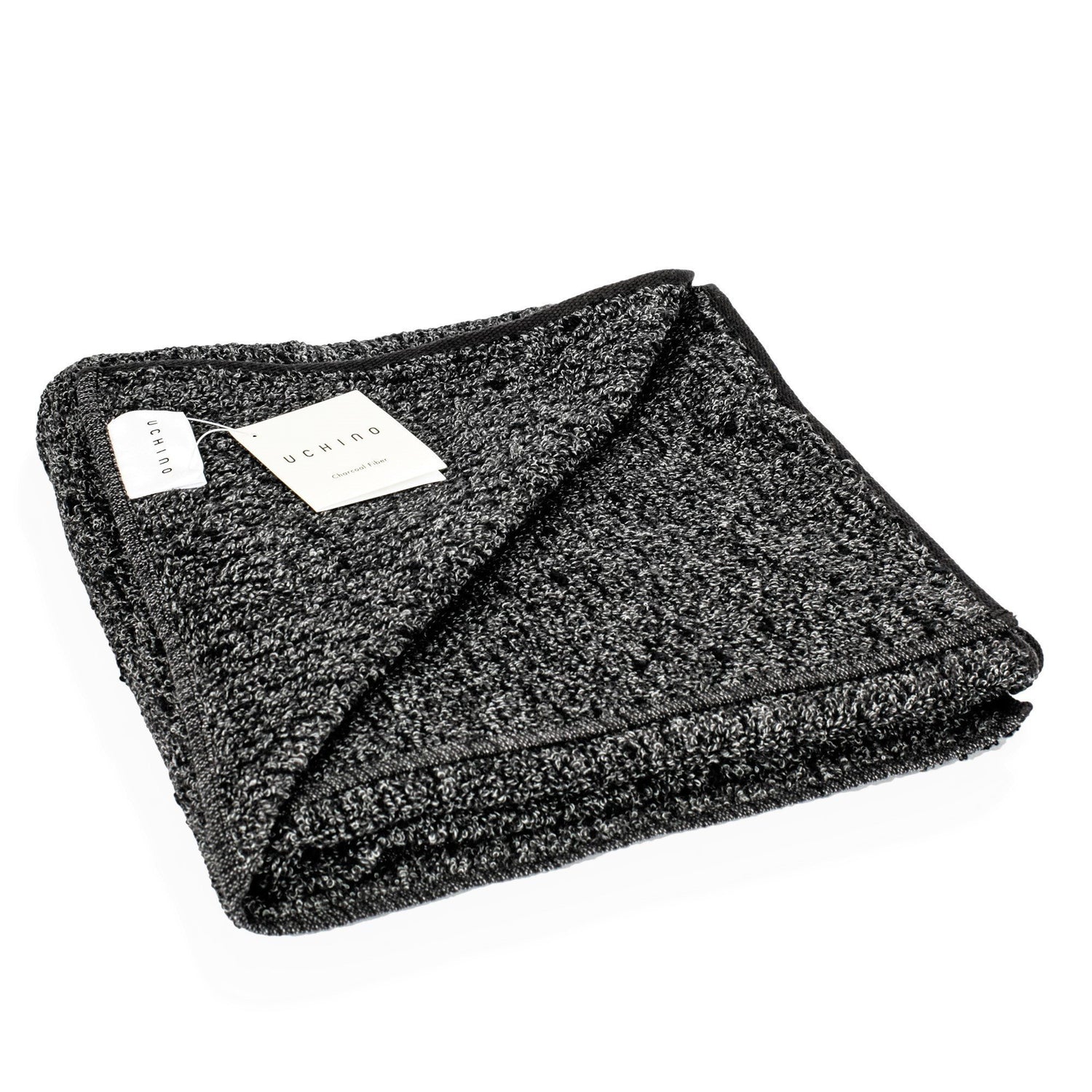 Uchino Kishu Binchotan Charcoal Odour-Eliminating Cotton Towel Towel Uchino Hand Towel (50 x 100 cm)