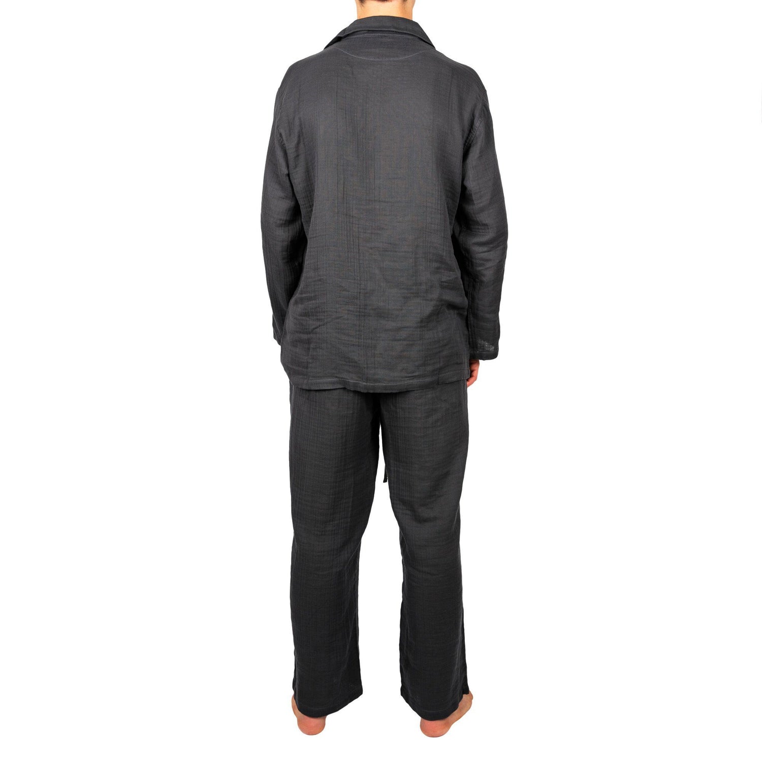Uchino Crepe Gauze Pajamas, Dark Grey Pajamas Uchino