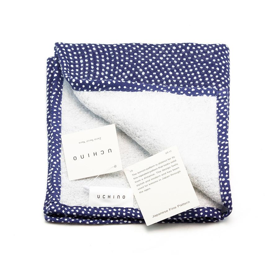 Uchino Japanese Shark Pattern Double-Sided Cotton Towel Towel Uchino Washcloth (34 x 40 cm)