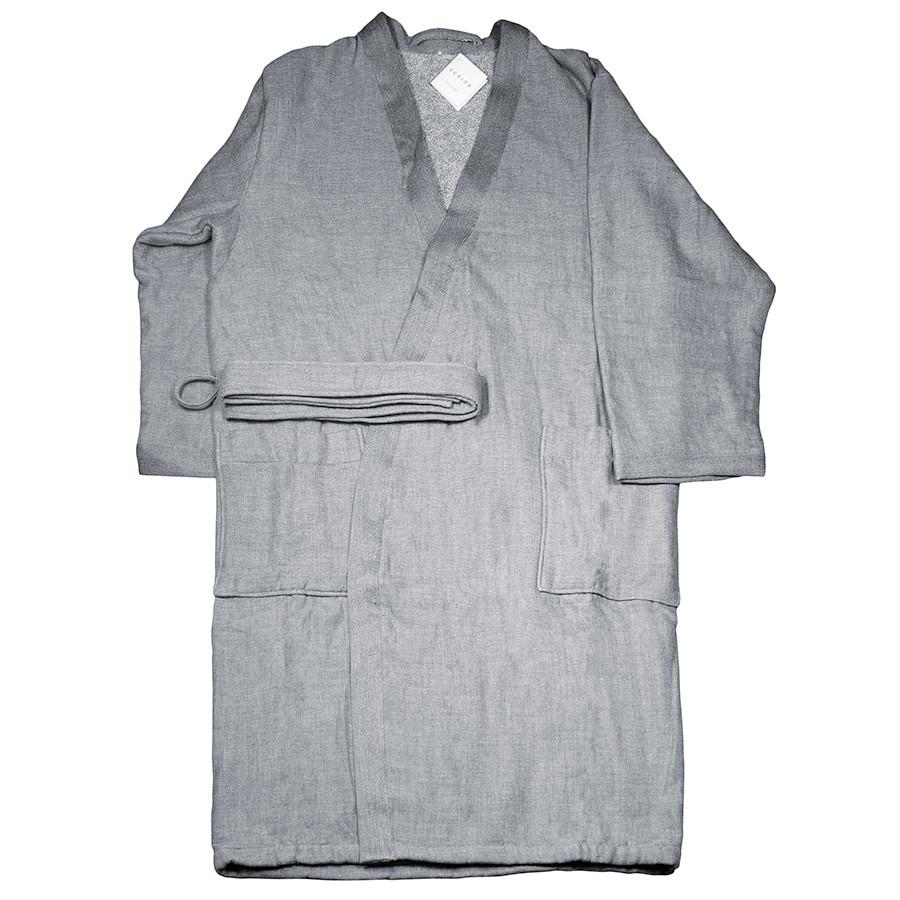 Uchino Sumi Gauze & Pile Kimono Bath Robe Bath Robe Uchino 