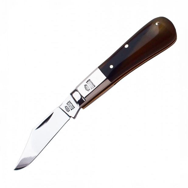 Taylor's Eye Witness Premier Collection Single Blade Barlow Pocket Knife with Worked Back, Buffalo Horn Pocket Knife Taylor's Eye Witness