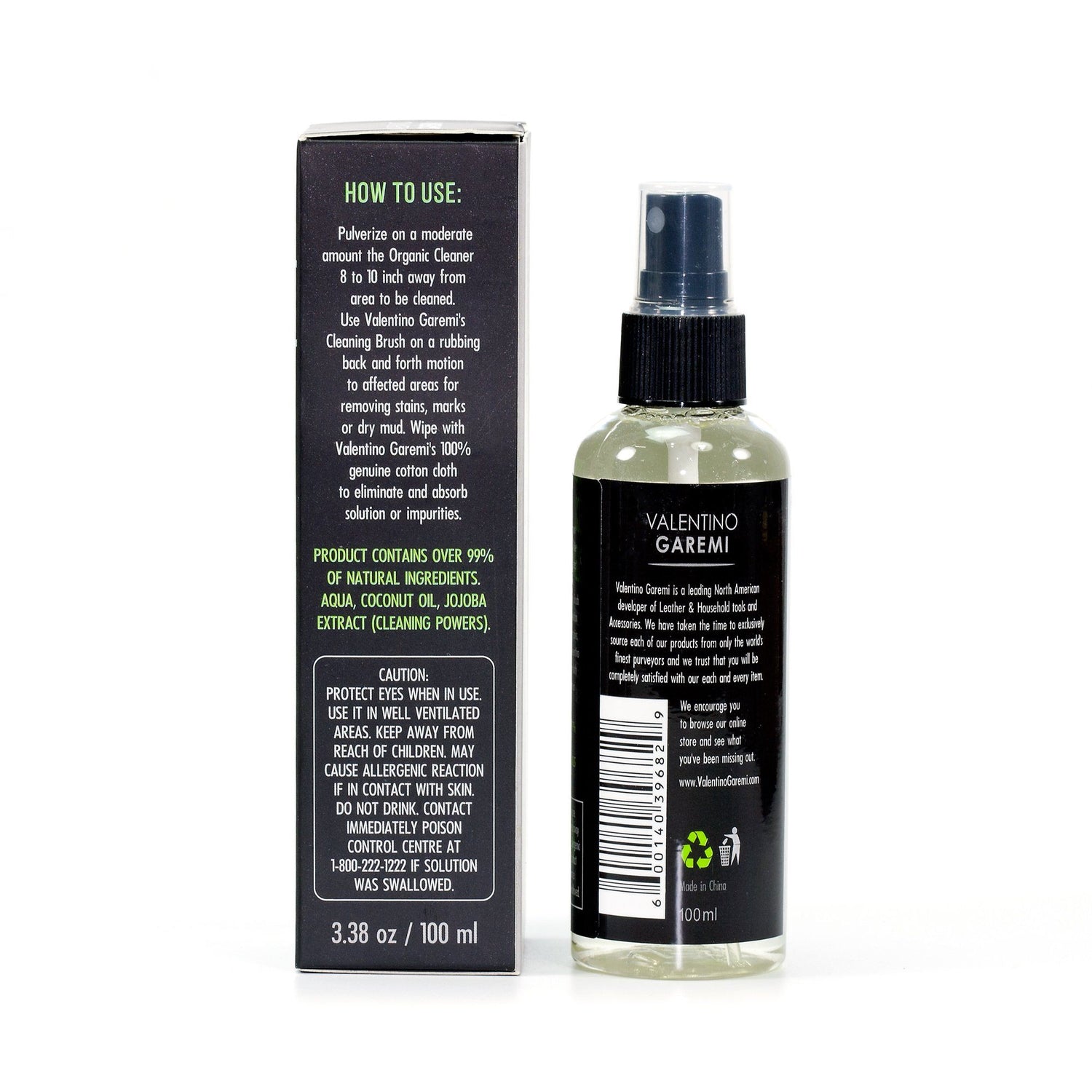 Valentino Garemi Organic Eco Leather & Suede Cleaner Leather Care Valentino Garemi