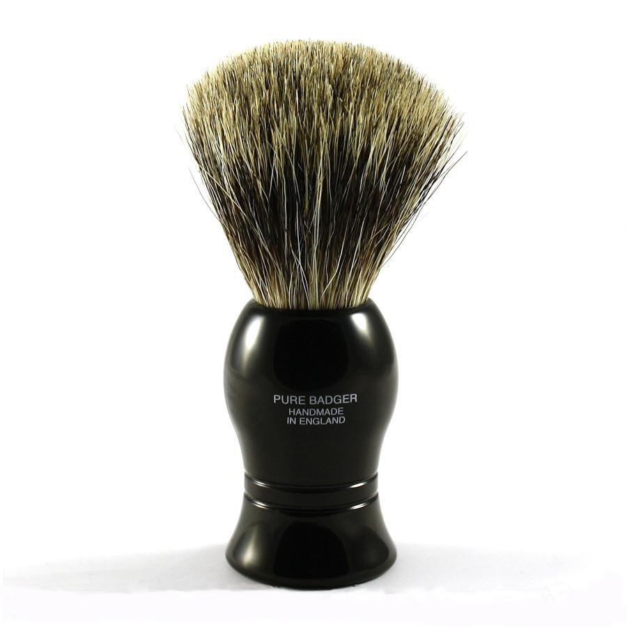 Vulfix Pure Grey Badger Shaving Brush, Black Handle Badger Bristles Shaving Brush Vulfix