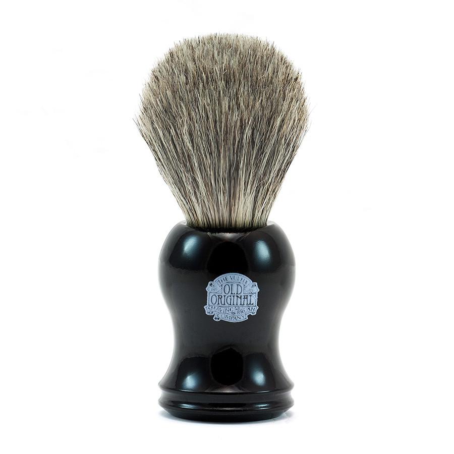 Vulfix Pure Black Badger Shaving Brush, Black Handle Badger Bristles Shaving Brush Vulfix