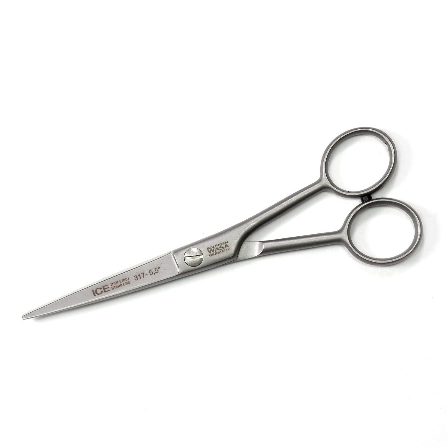 WASA Solingen ICE Tempered Stainless Hair Scissors Barber Scissors WASA Solingen 5.5” (13.97 cm)