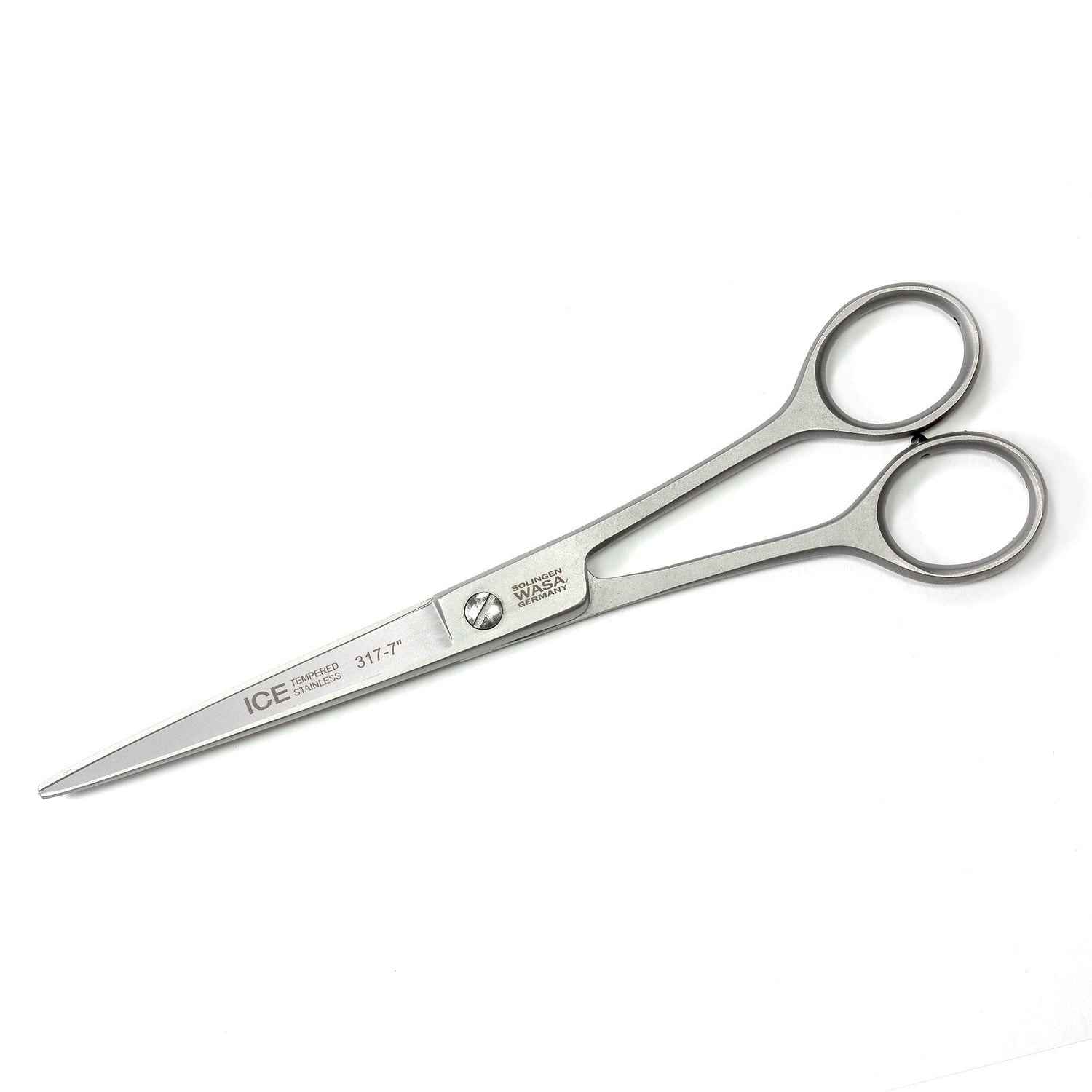 WASA Solingen ICE Tempered Stainless Hair Shears, Long Barber Scissors WASA Solingen