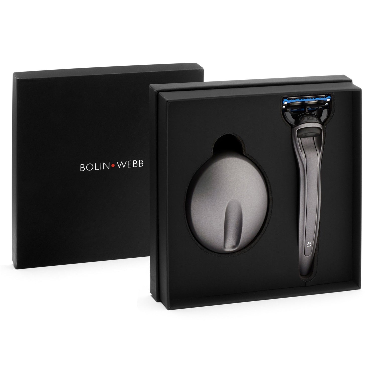 Bolin Webb X1 Matte Graphite Razor and Stand Shaving Set Bolin Webb