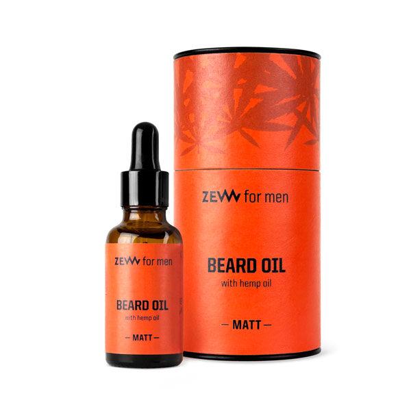 Zew Beard Oil with Hemp Oil, Matte Beard Oil Zew for Men