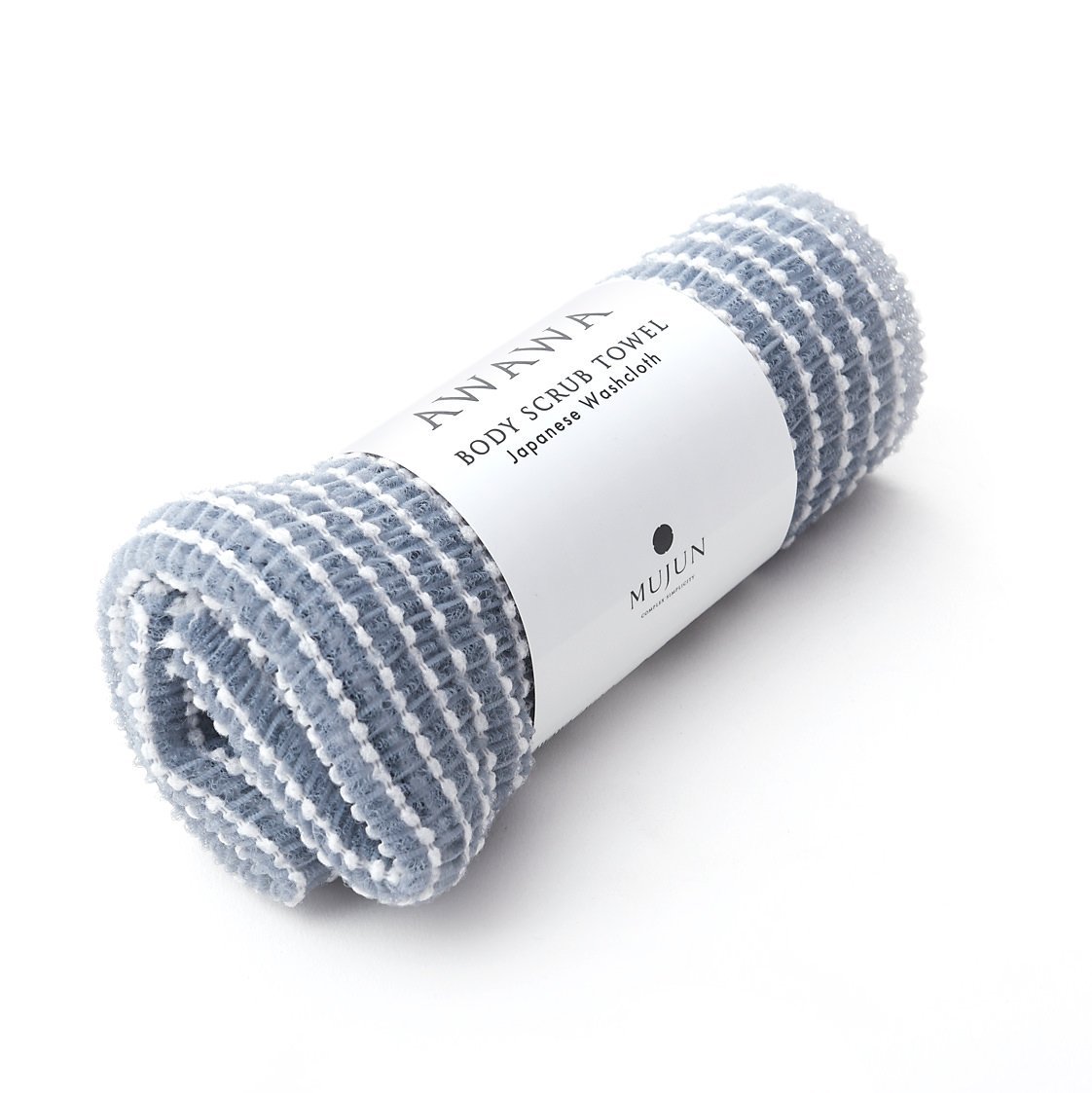 Mujun Awawa Body Scrub Towel Towel Japanese Exclusives Blue