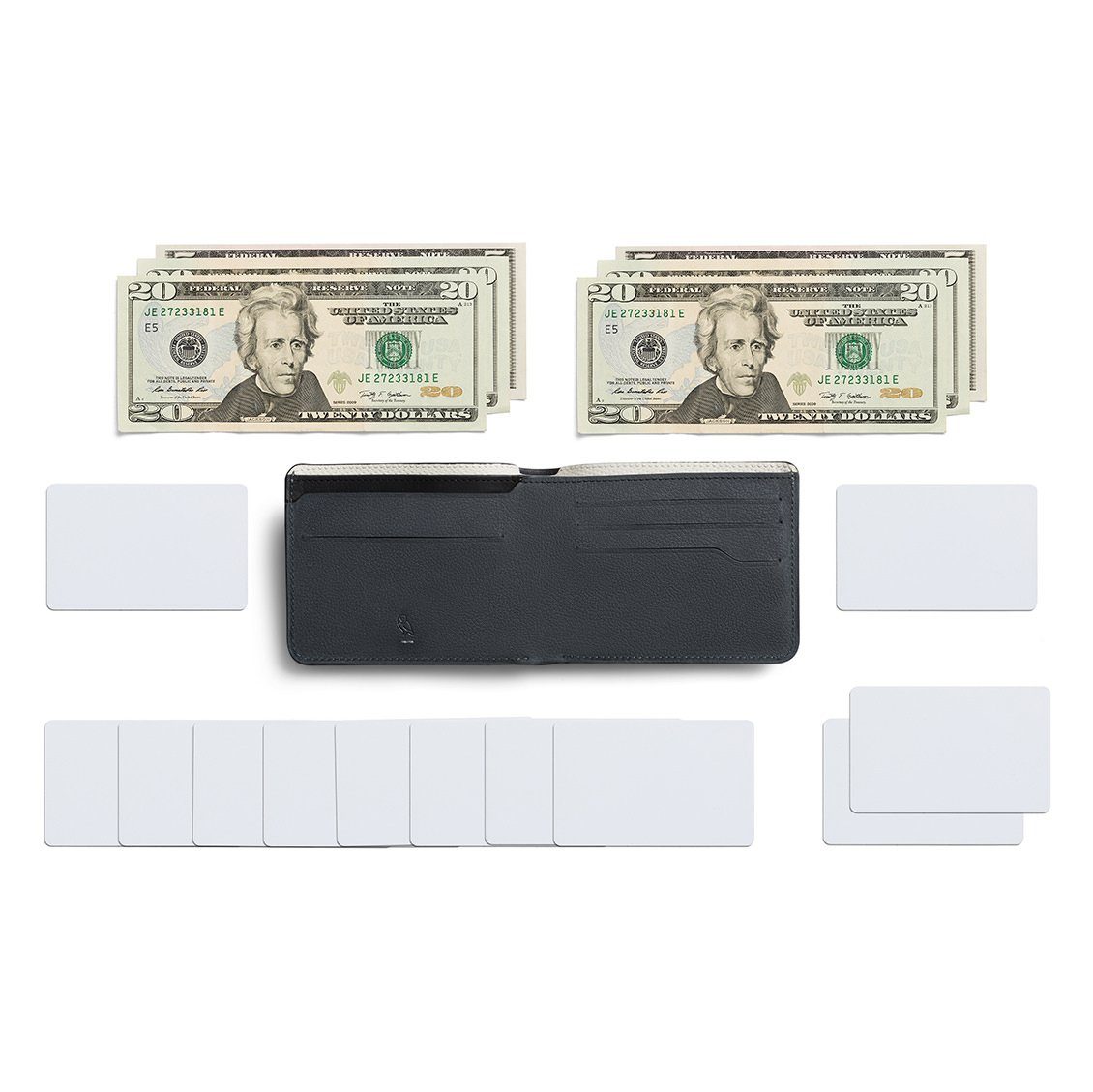 Bellroy Hide and Seek Slim Leather Wallet, Premium Edition Leather Wallet Bellroy