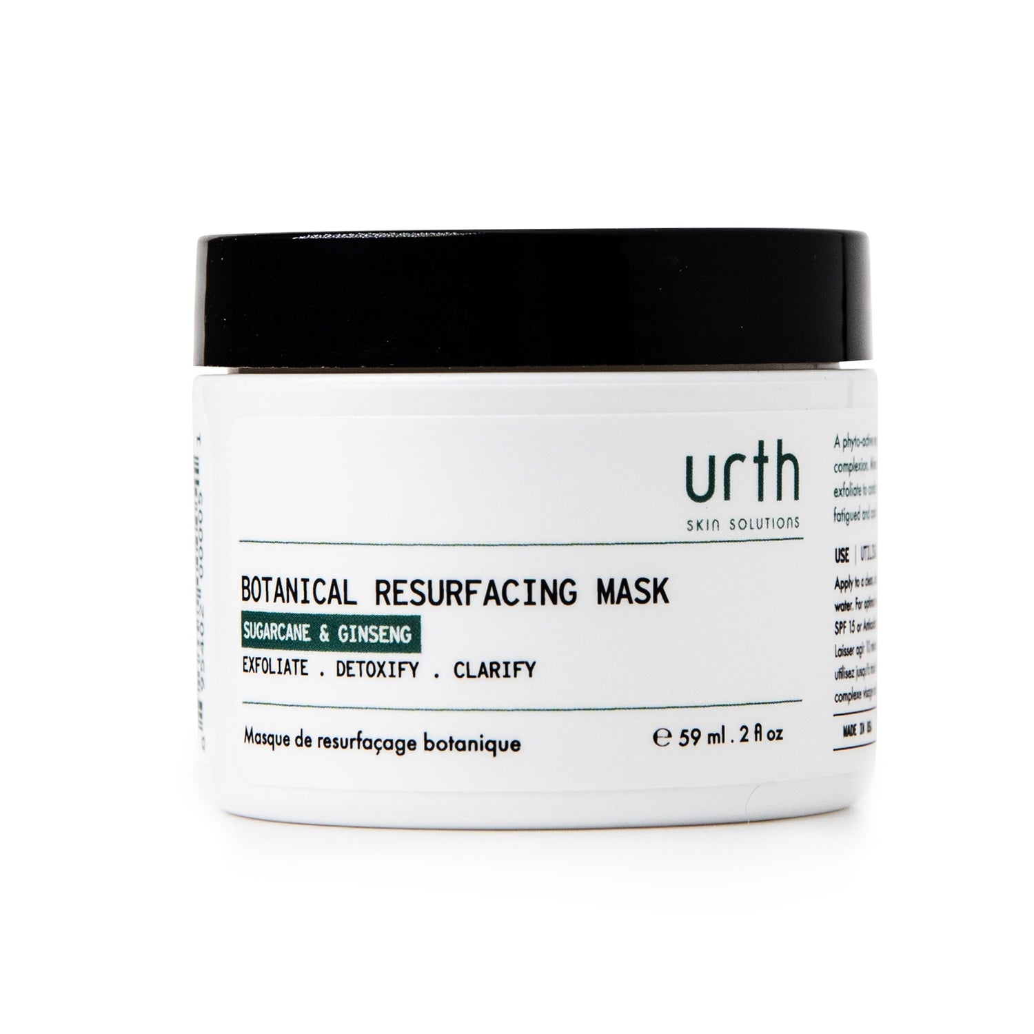 Urth Botanical Resurfacing Mask Facial Care Urth Skin Solutions for Men