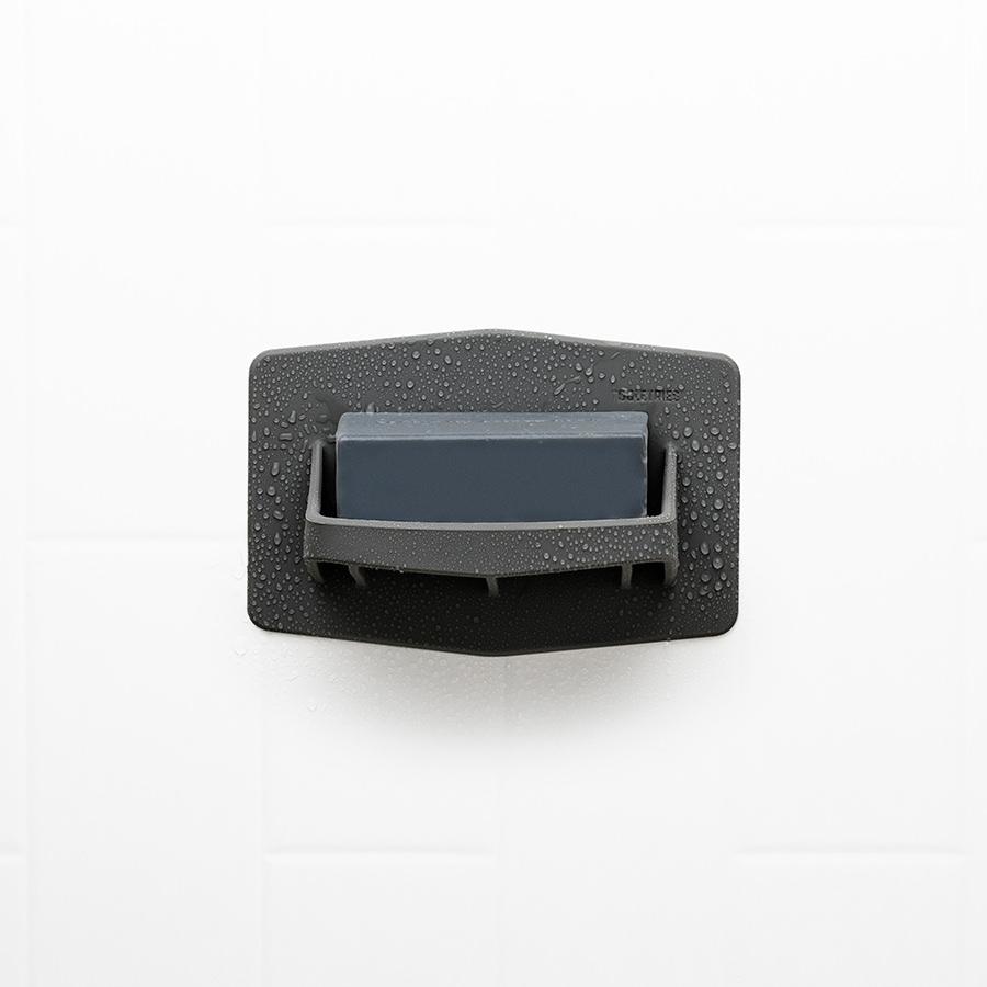 Tooletries The Benjamin Soap Holder Soap Holder Tooletries Charcoal Silicone