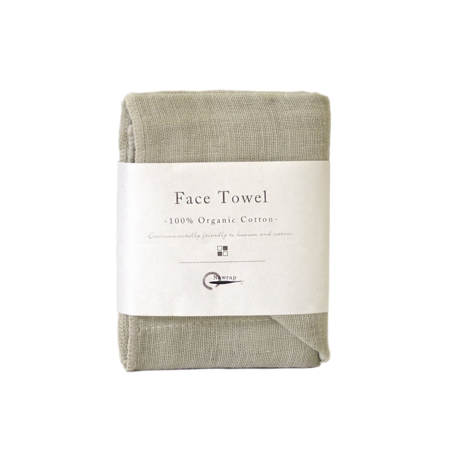 Nawrap Organic Cotton Face Towel Towel Nawrap Light Green