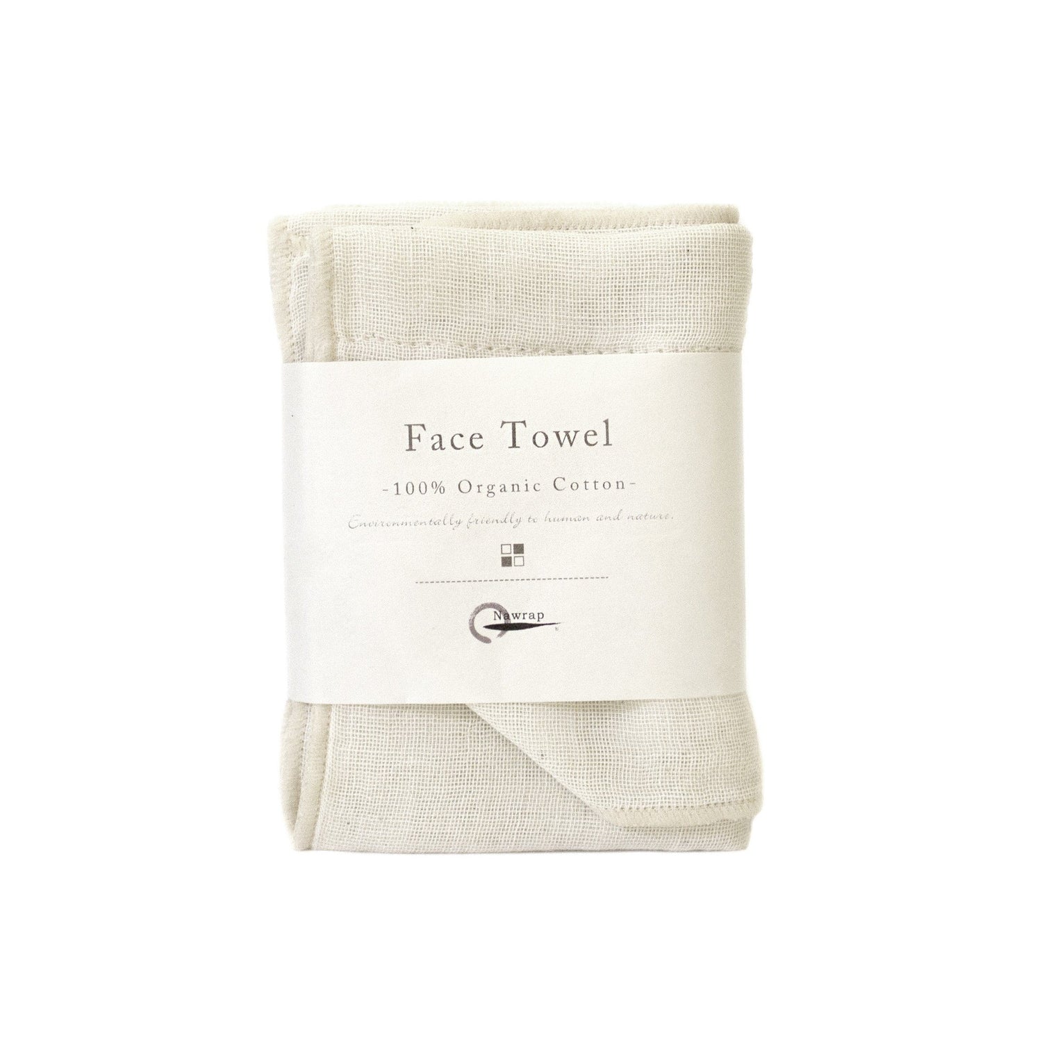 Nawrap Organic Cotton Face Towel Towel Nawrap Ivory
