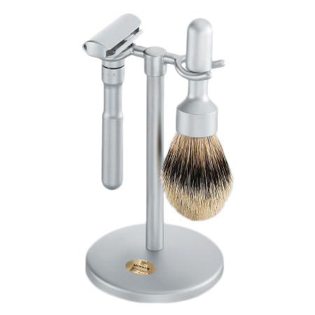 DOVO Merkur Futur 3-Piece Classic Wet-Shaving Set with Matte Finish Shaving Kit Merkur
