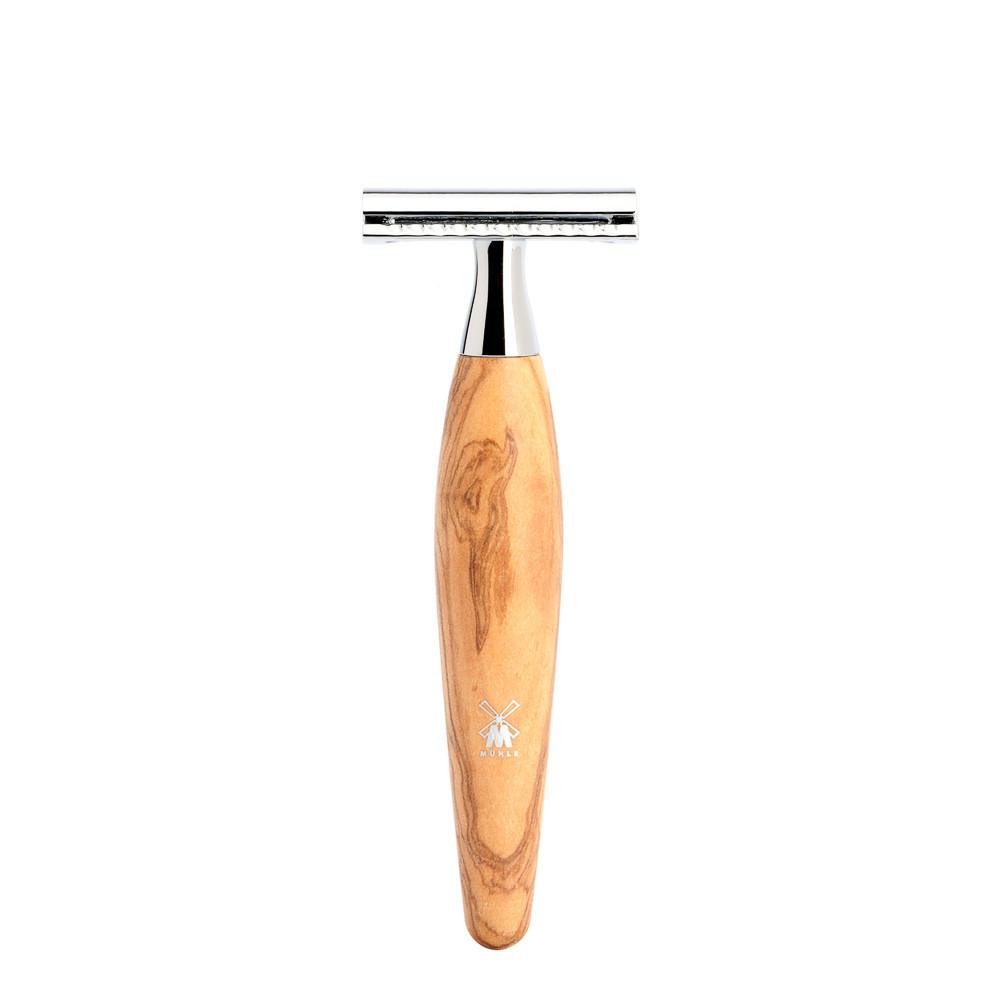 Muhle Kosmo R87 Double-Edge Classic Safety Razor, Olivewood Double Edge Safety Razor Muhle
