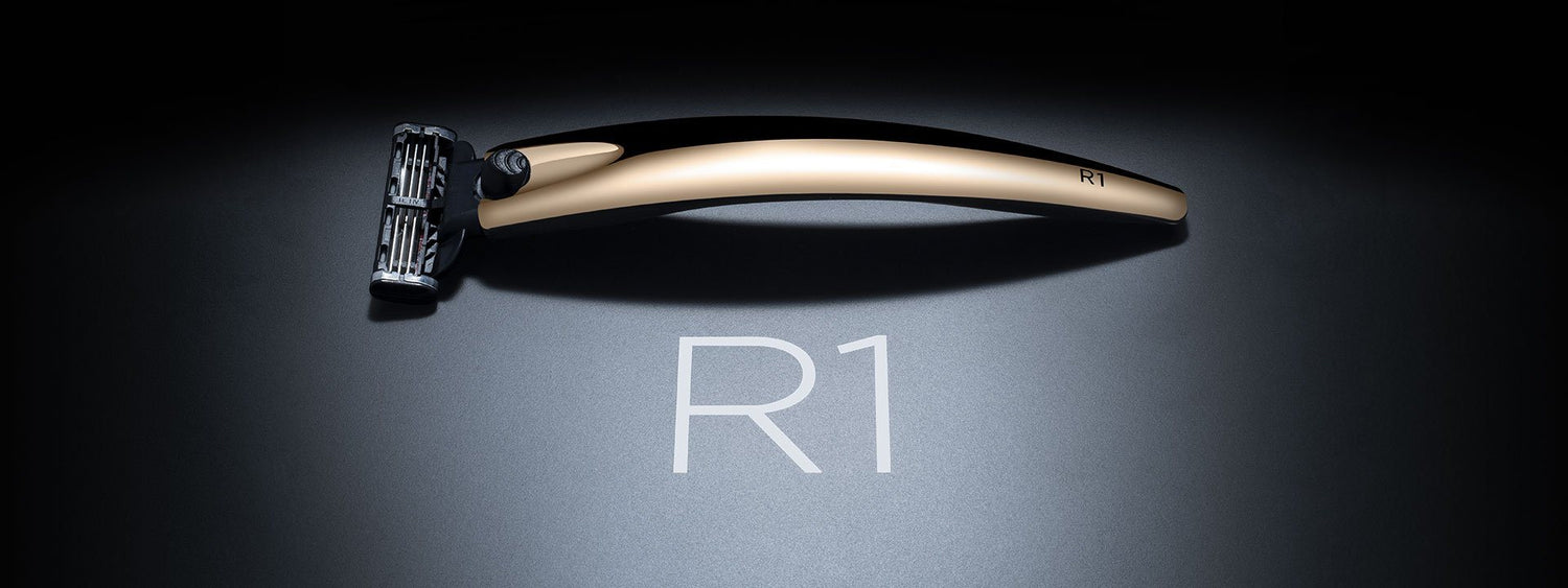 Bolin Webb R1 Prestige Mach3 24ct Gold Razor and Stand Set Shaving Set Bolin Webb