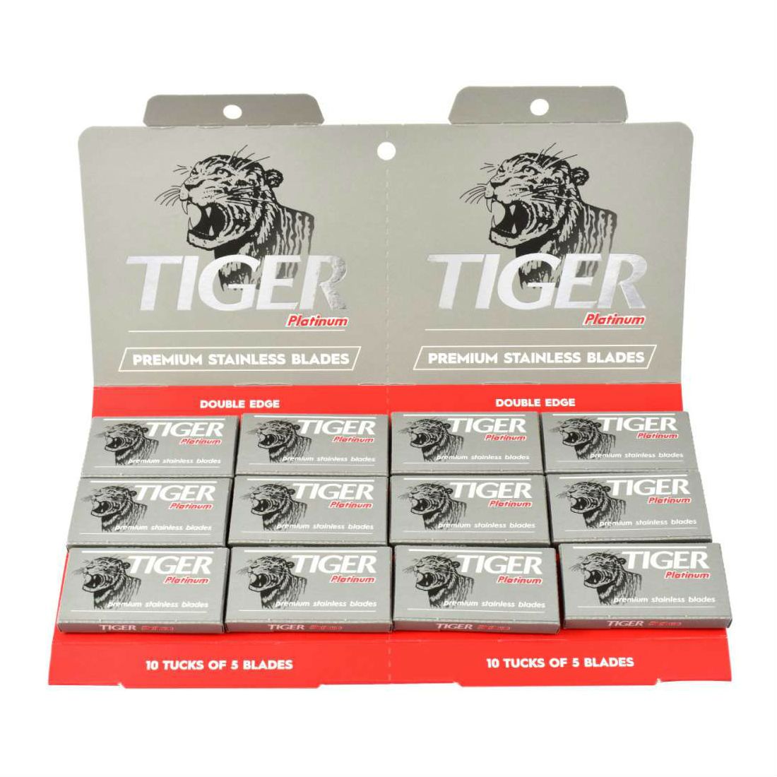 100 Tiger Platinum Double Edge Razor Safety Blades Razor Blades Other