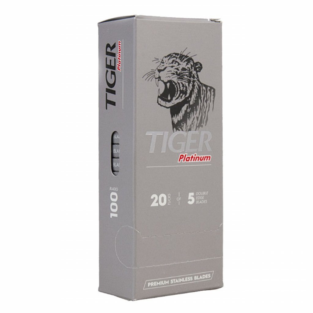 100 Tiger Platinum Double Edge Razor Safety Blades Fendrihan Canada