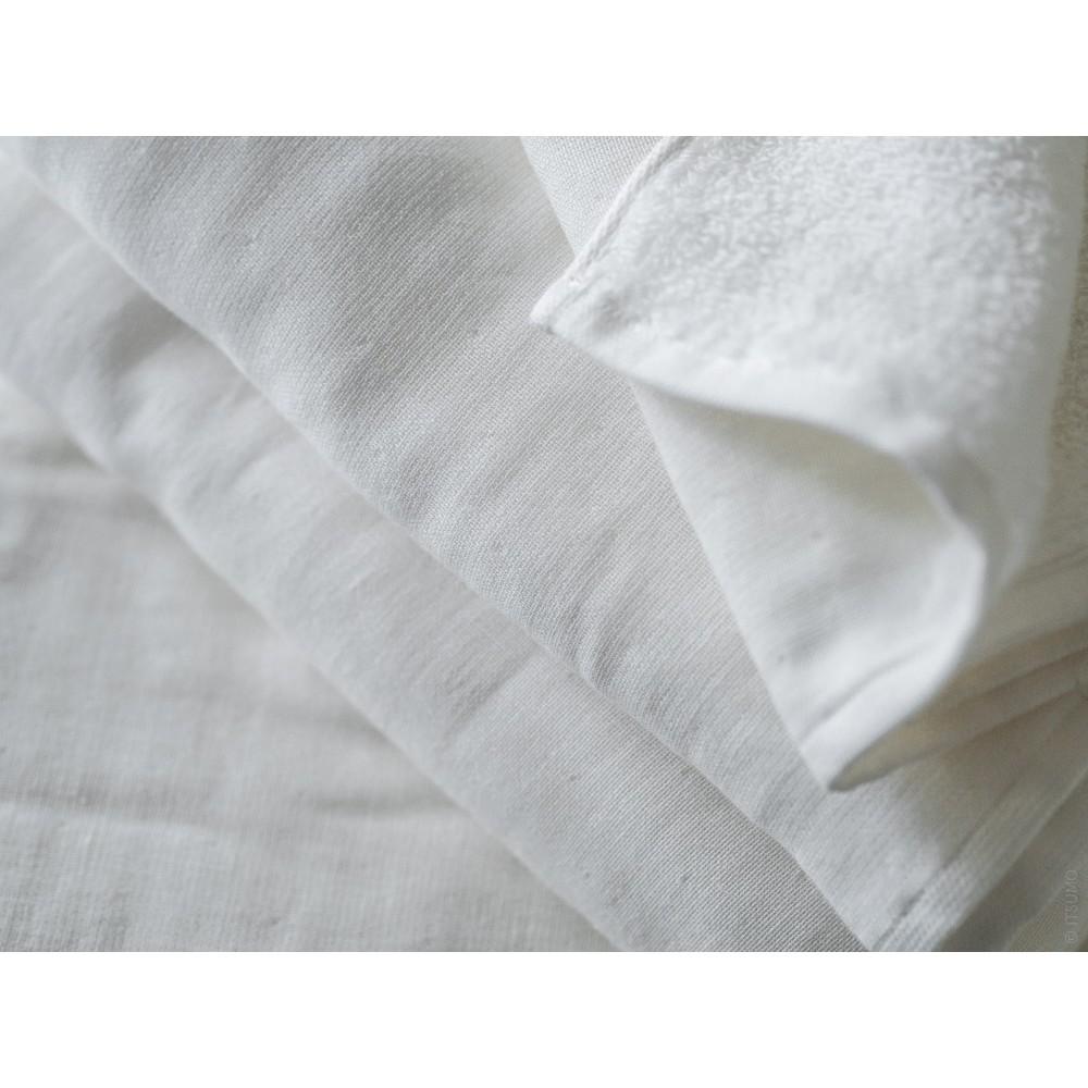 Uchino Gauze & Pile Towel, White Towel Uchino