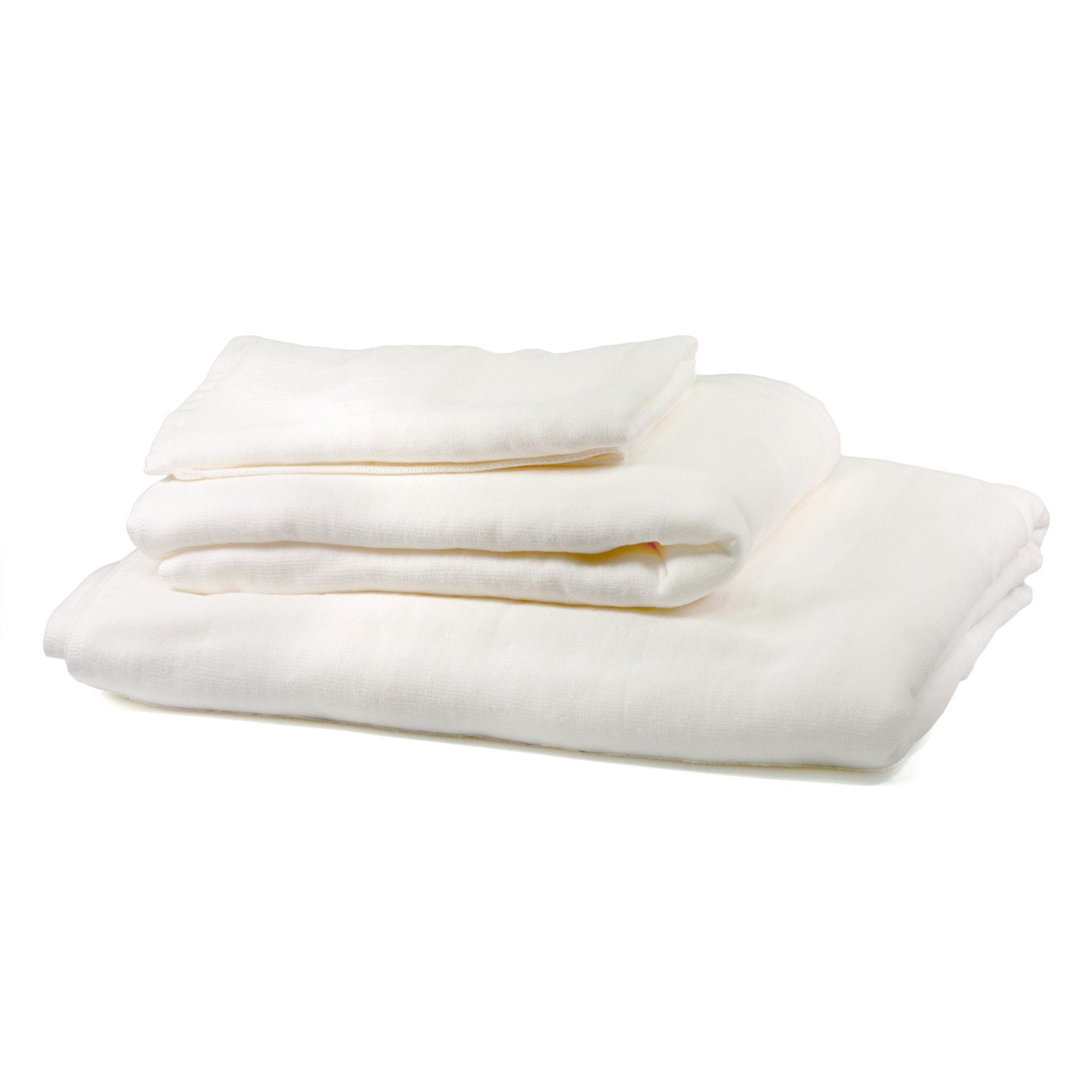 Uchino Gauze & Pile Towel, White Towel Uchino