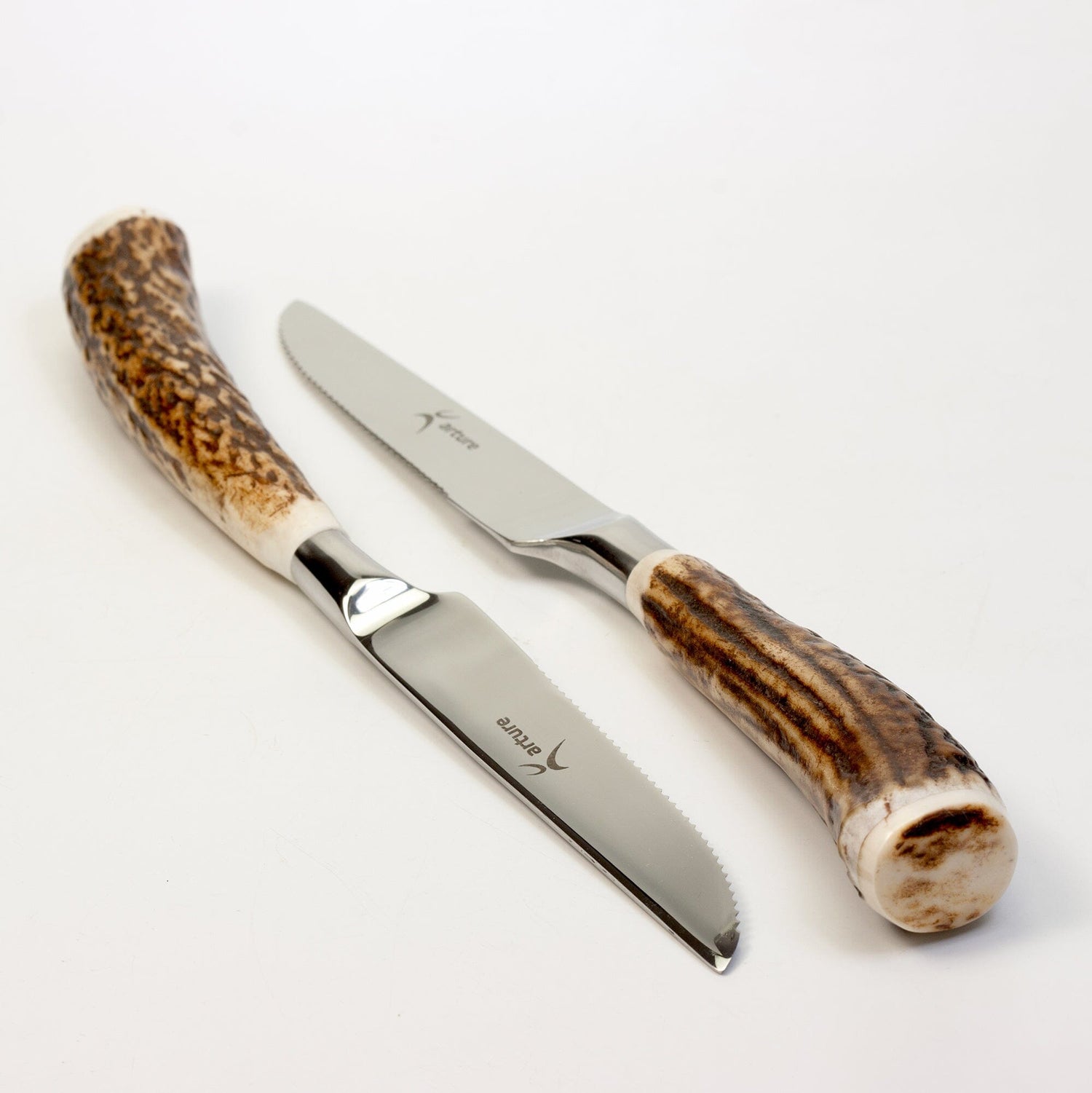 Arture Art & Nature 6-Piece Steak Knife Set, Deer Handle Steak Knife Arture Art & Nature 
