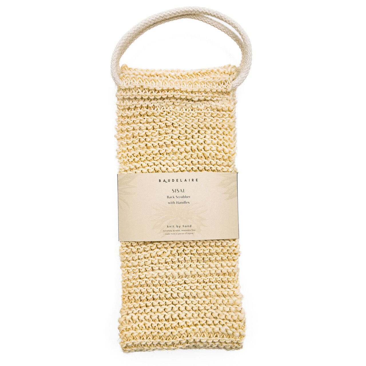 Baudelaire Sisal Back Scrubber Exfoliating Sponge Baudelaire 