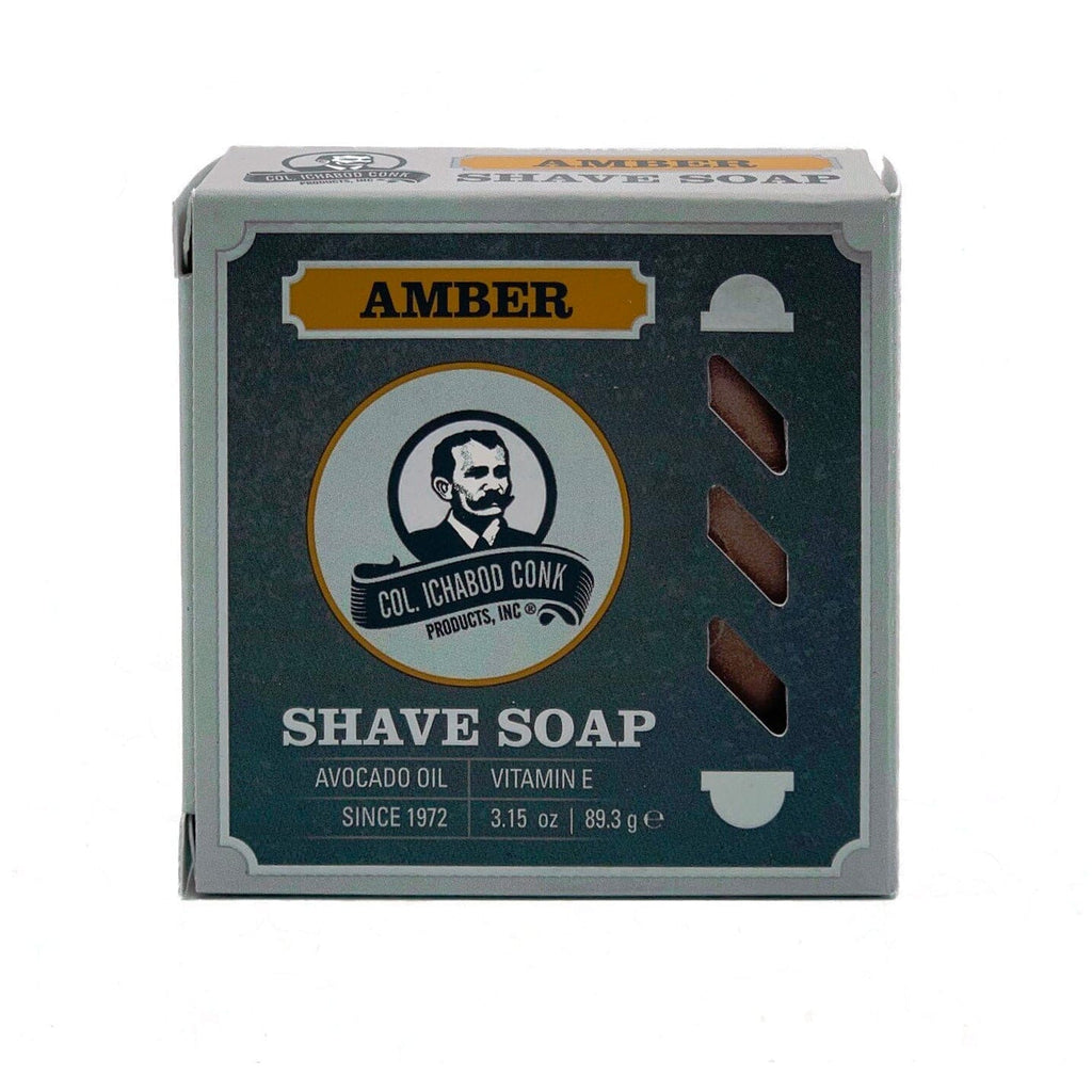 Col. Conk Amber Shaving Soap, Large Shaving Soap Col. Ichabod Conk 