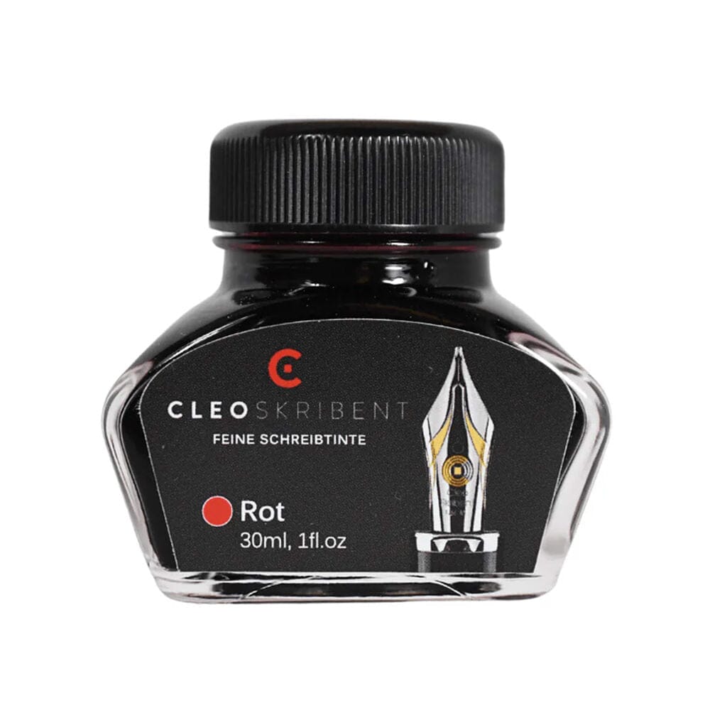 Cleo Skribent Bottled Fountain Pen Ink Ink Refill Cleo Skribent Red 