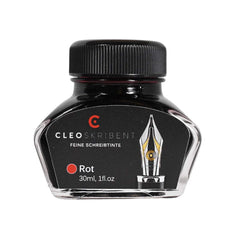 Cleo Skribent Bottled Fountain Pen Ink Ink Refill Cleo Skribent Red 
