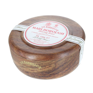 D.R. Harris Marlborough Shaving Soap in Mahogany Color Wood Bowl Shaving Soap D.R. Harris & Co 
