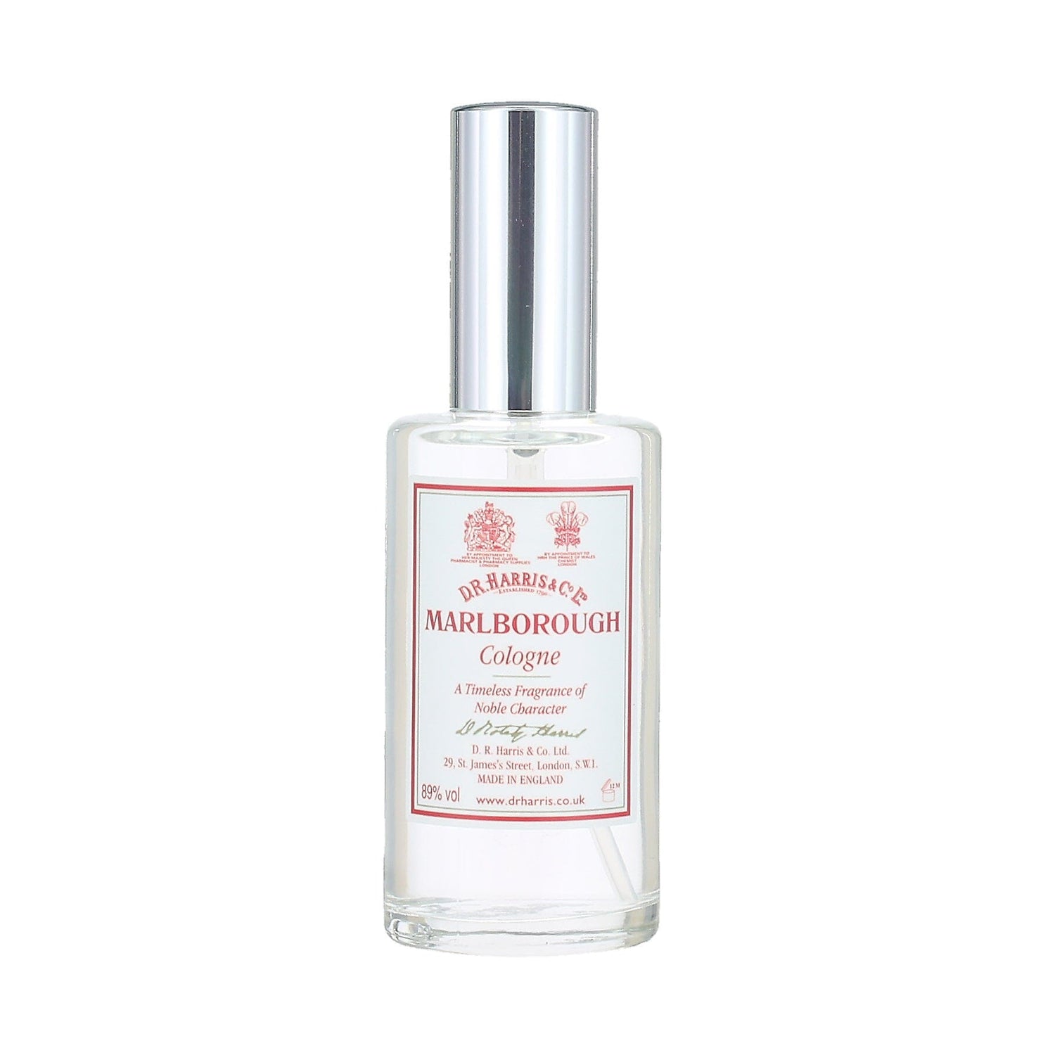 D.R. Harris Marlborough Cologne Men's Fragrance D.R. Harris & Co 50 ml Glass Spray Bottle 