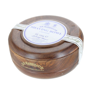 D.R. Harris Lavender Shaving Soap in Mahogany Colour Wood Bowl Shaving Soap D.R. Harris & Co 