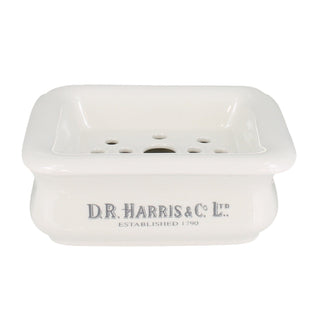 D.R. Harris Traditional Ceramic Soap Dish Bath Accessory D.R. Harris & Co 