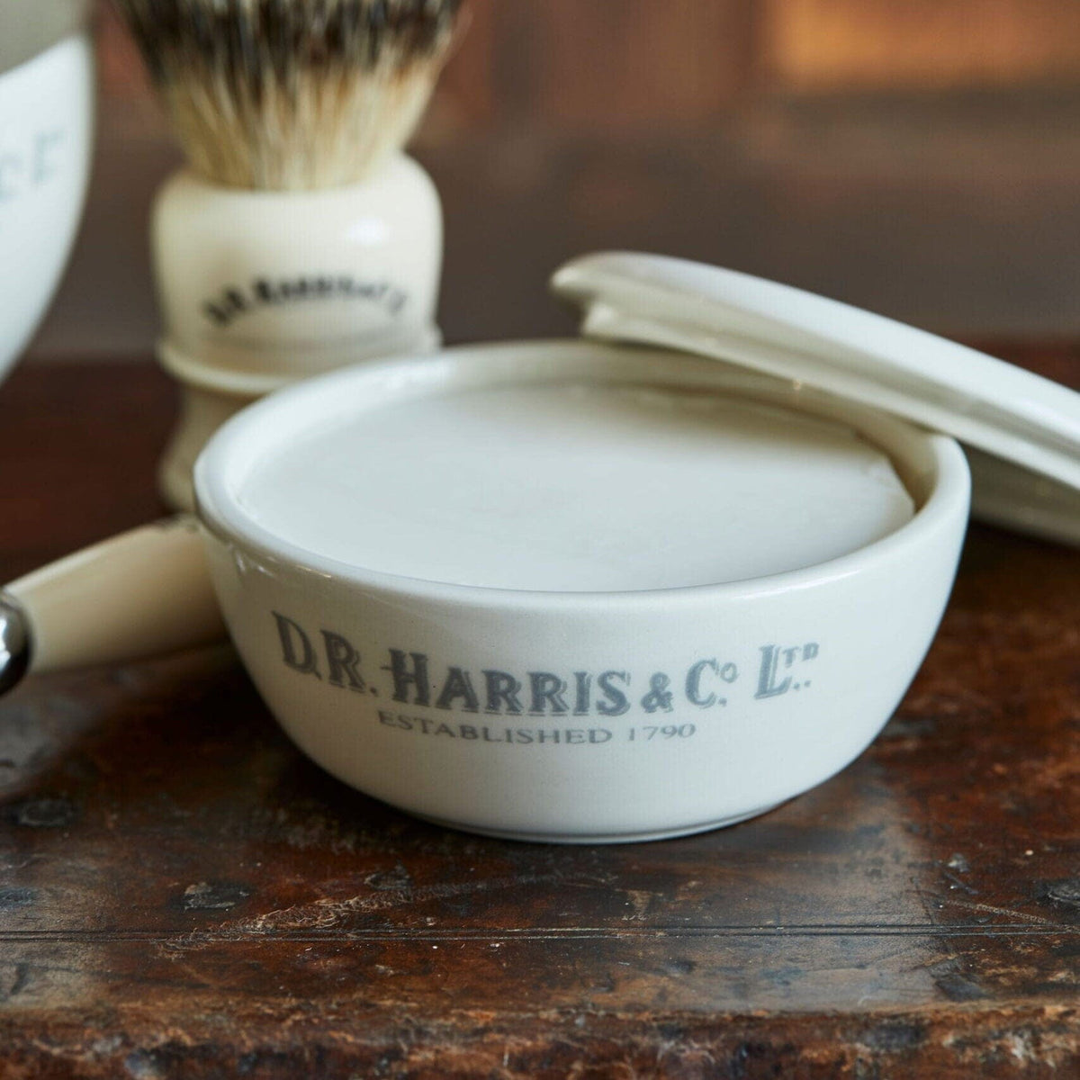 D.R. Harris Earthenware Shaving Bowl with Lid Shaving Bowl D.R. Harris & Co 