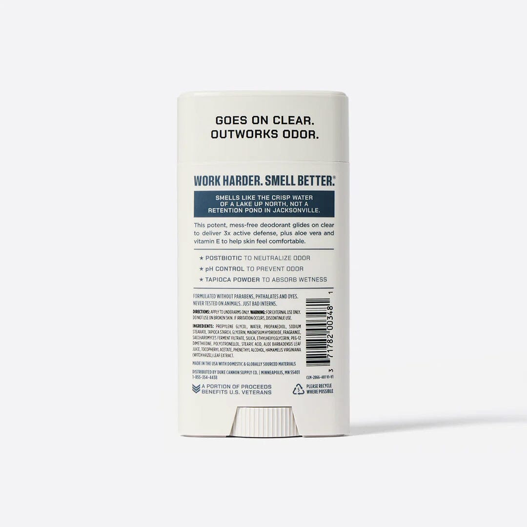Duke Cannon Supply Co. Air Active Deodorant, Aluminum Free Deodorant Stick Duke Cannon Supply Co 
