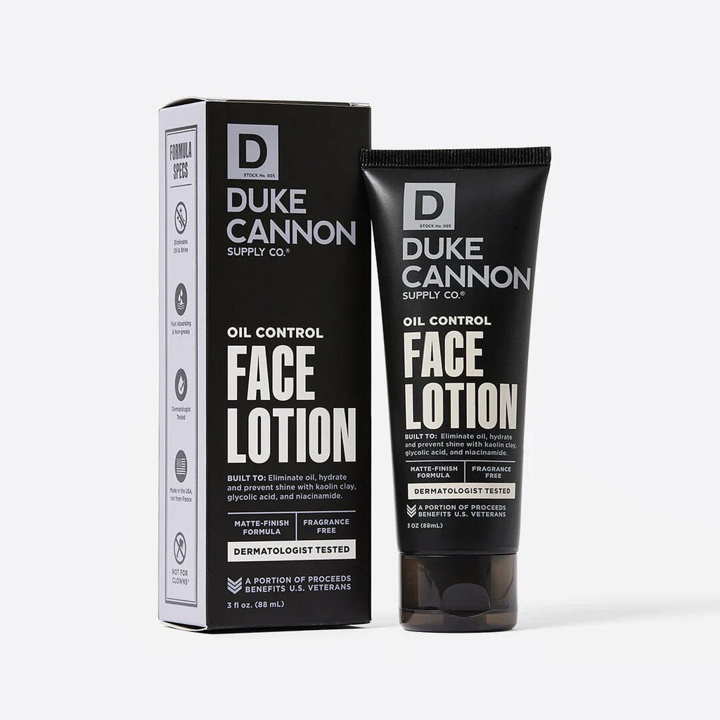 Duke Cannon Supply Co. Oil Control Face Lotion Face Moisturizer and Toner Duke Cannon Supply Co 