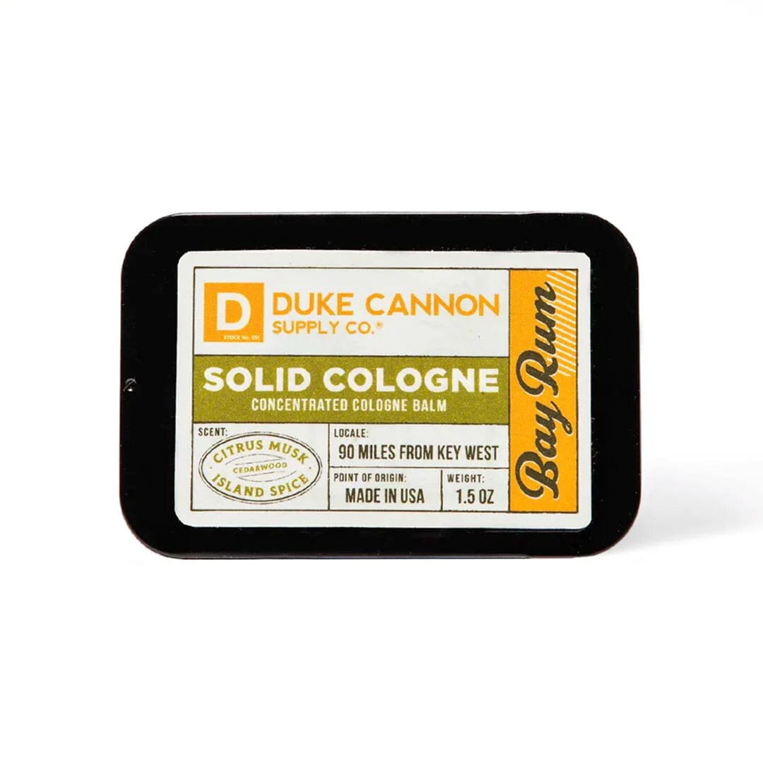 Duke Cannon Supply Co. Solid Cologne Men's Fragrance Duke Cannon Supply Co Bay Rum - Citrus Musk & Island Spice 