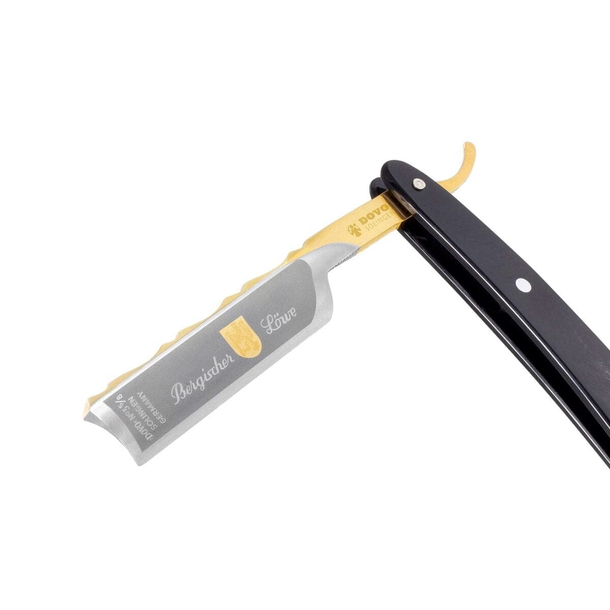 DOVO “Bergischer Löwe” Spanish Point Straight Razor 5/8”, Horn Scales Straight Razor DOVO 