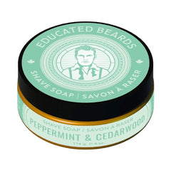Educated Beards Shave Soap Shaving Soap Educated Beards Peppermint & Cedarwood 