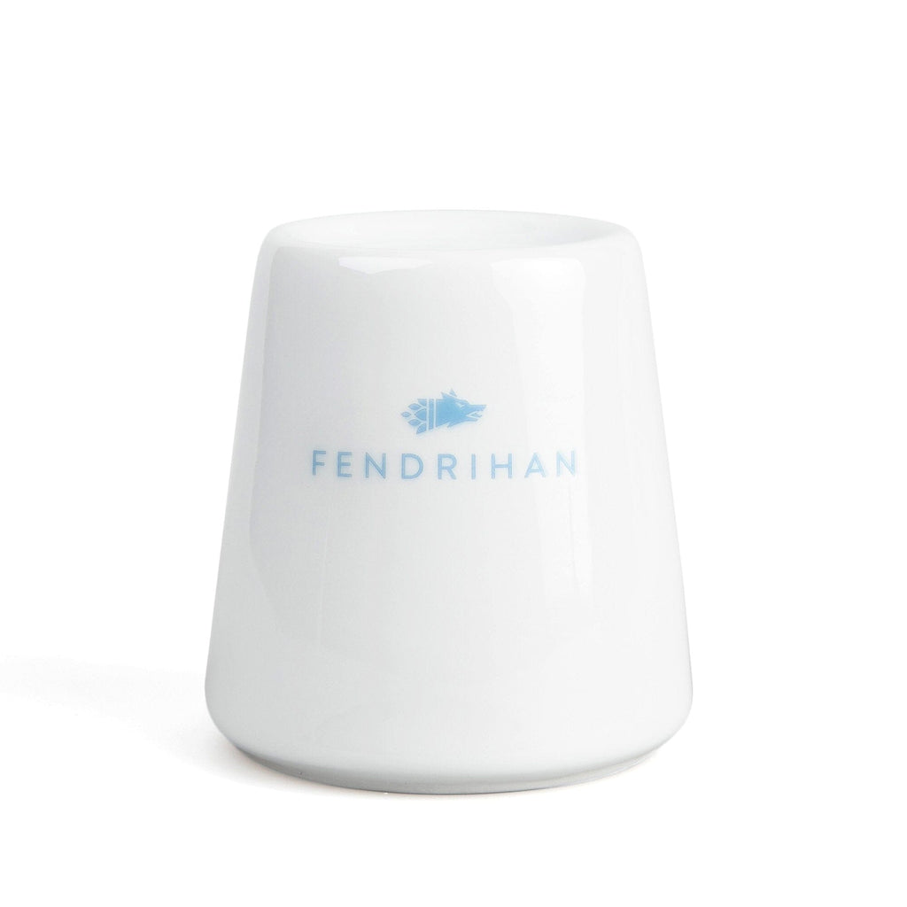Scratch and Dent Fendrihan Fendrihan Porcelain Cylindrical Blade Bank, Light Blue Accents (Missing Rubber Stopper) 