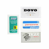 40pc Razor Blade Sampler: Personna, Derby, DOVO and Tiger Platinum Razor Blades Fendrihan 