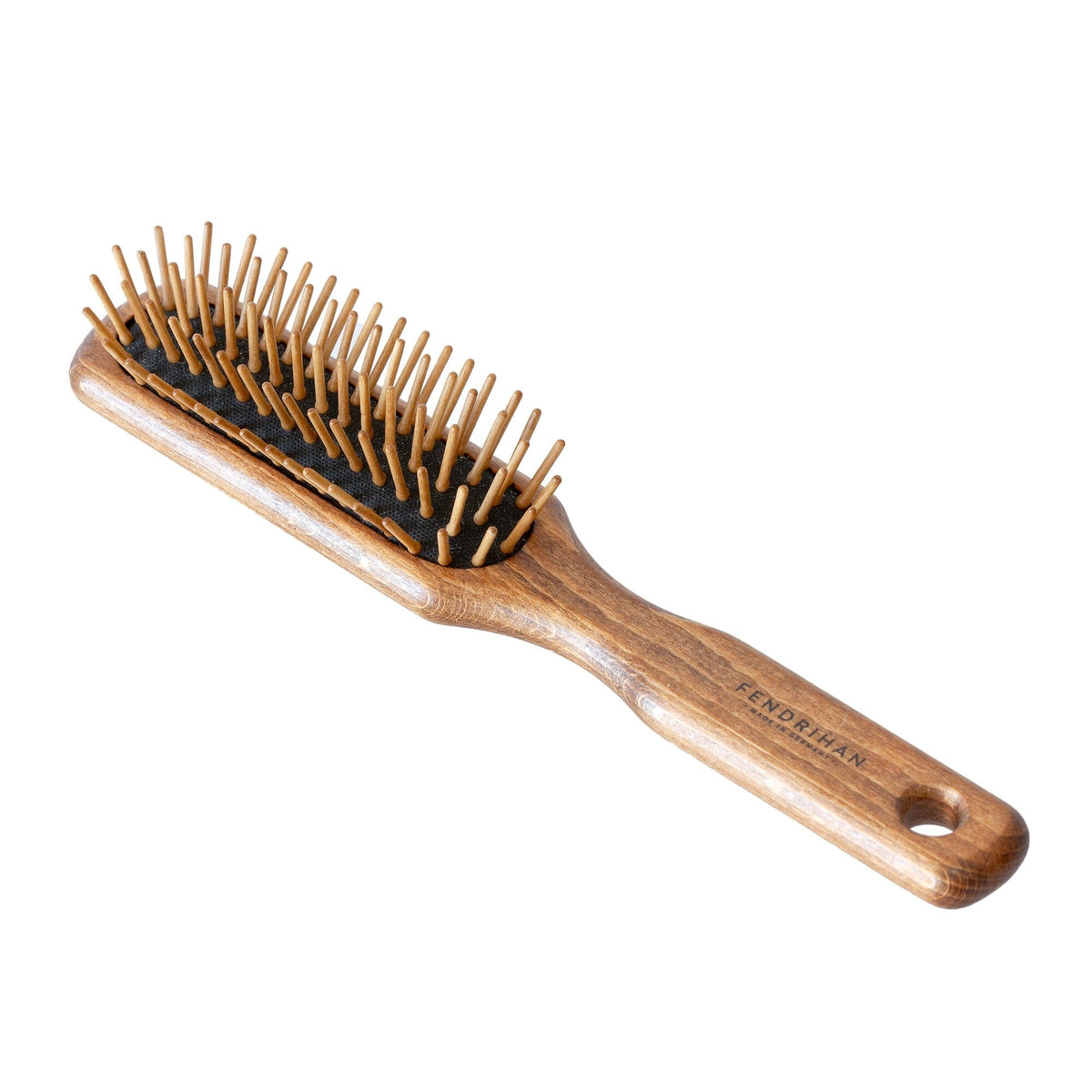 Fendrihan Rectangular Olivewood Pneumatic Brush with Wooden Bristles – Made in Germany Hair Brush Fendrihan 