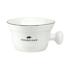 Scratch and Dent Fendrihan Fendrihan Porcelain Shaving Mug, Black (Faded Logo, No Hand-Painted Rim, Minor Surface Imperfections) 