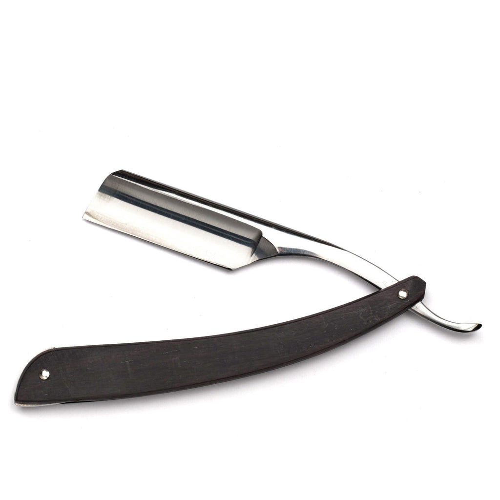 Scratch and Dent Fendrihan Gold Dollar W60 French Point Straight Razor 6/8", Ebony Wood Handle (Open Box/Scratched Scale) 