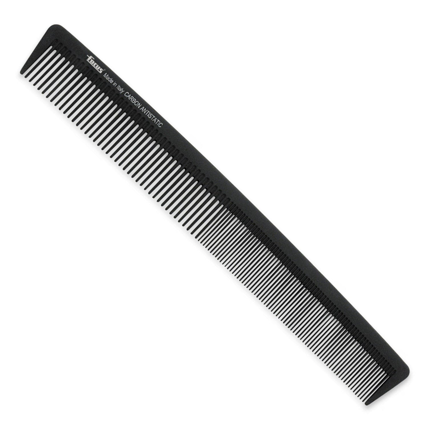 Focus Carbon Antistatic Long Double-Tooth Accademia Comb Comb Focus 