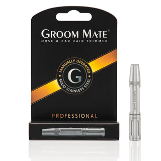 Groom Mate Professional Nose & Ear Hair Trimmer, Manually Operated Nose Hair Trimmer Groom Mate 