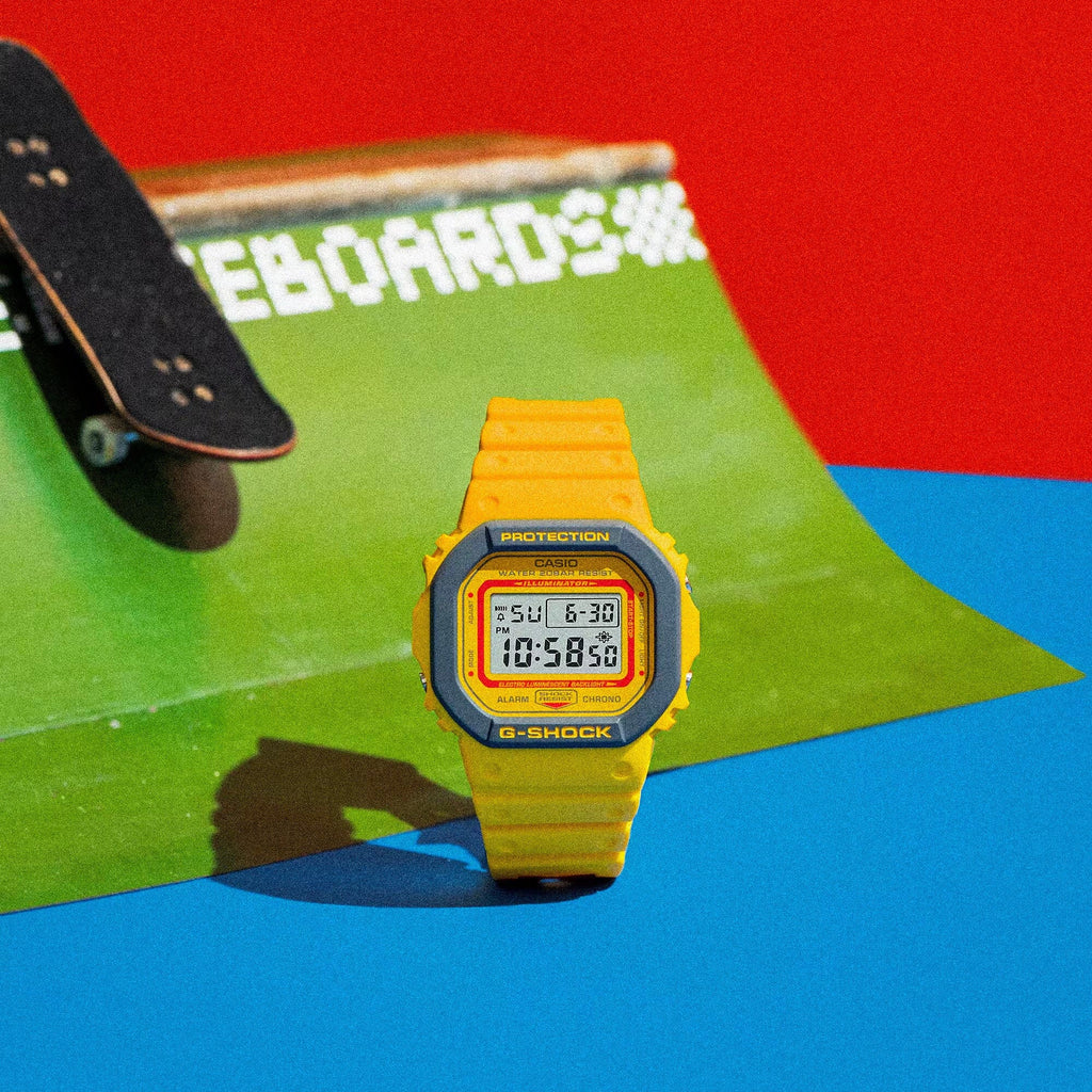 CASIO G-Shock DW-5610Y-9 Men's Retro Digital Watch, Yellow Band Watch Casio 