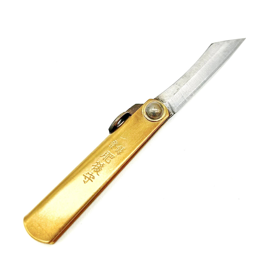 Higonokami No. 3 Mame Warikomi SK Steel Mini Pocket Knife with Holder Pocket Knife Japanese Exclusives 